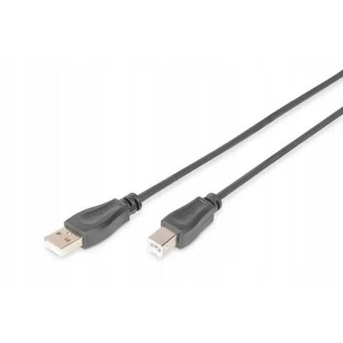 DIGITUS USB 2.0 Anschlusskabel Typ A -B St/St 1.8m, be – Bild 1