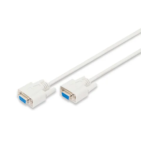 Digitus AK-610106-020-E seriële kabel Beige 2 meter D-Sub9 – afbeelding 1