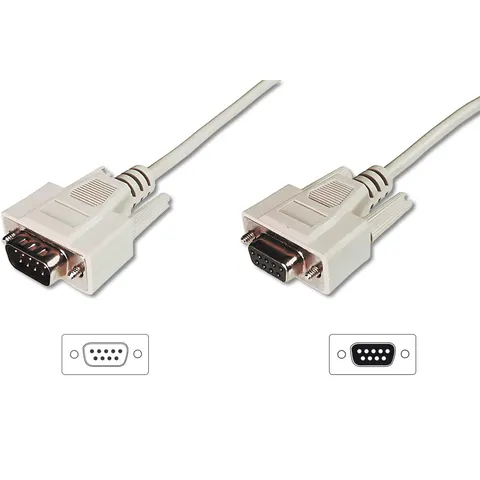 DIGITUS 9-Pol Sub-D Kabel, Stecker - Kupplung, 3,0 m – Bild 1