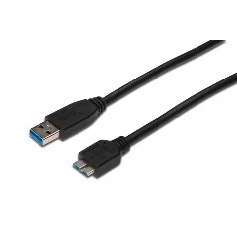 Digitus USB-A - Micro-B connection cable. 0.25m – image 1