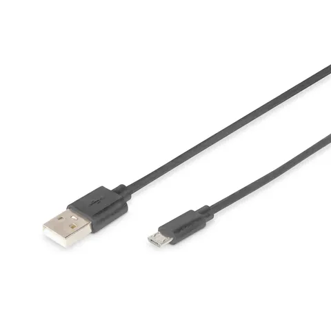 DIGITUS USB 2.0 Anschlusskabel, USB-A - Micro USB-B, 1,8 m – Bild 1