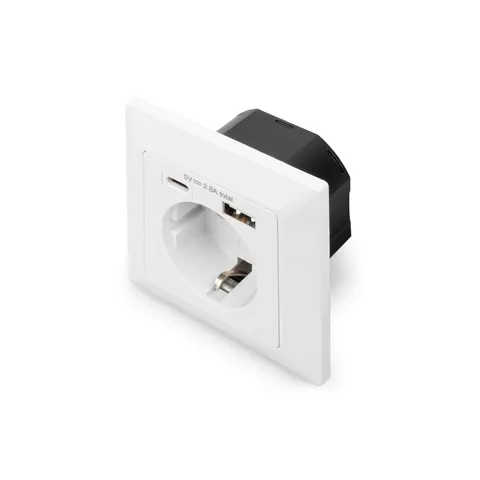 Digitus DA-70615 wandcontactdoos Wit – afbeelding 1