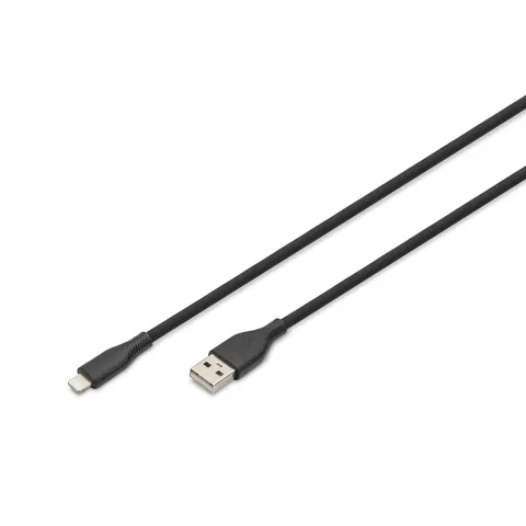 DIGITUS Silikon-Anschlusskabel, USB-A - Lightning, 0,5 m – AK600108005S – Bild 1