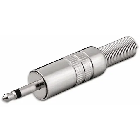 3,5mm Jack (m) connector - metaal - 2-polig / mono – afbeelding 1