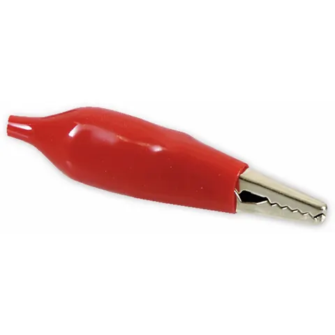 Krokodillenklem 32,5 mm / rood – afbeelding 1