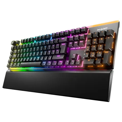 be quiet Light Mount Silent Linear DE ISO keyboard – Schwarz – Bild 1