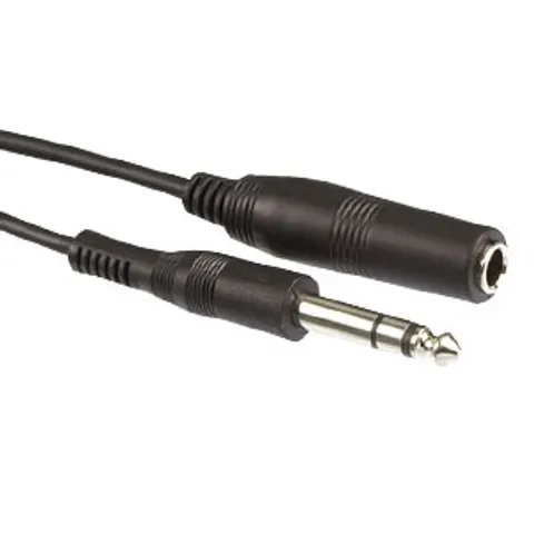 6,35mm Jack stereo audio verlengkabel - 5 meter – afbeelding 1