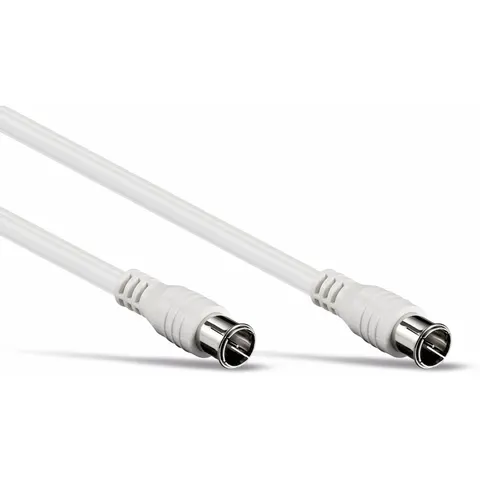 F-quick (m) - F-quick (m) coaxkabel / recht - wit - 7,5 meter – afbeelding 1