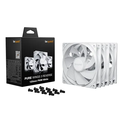 be quiet Pure Wings 3 120mm | PWM Reverse White Triple-Pack Computer – image 1