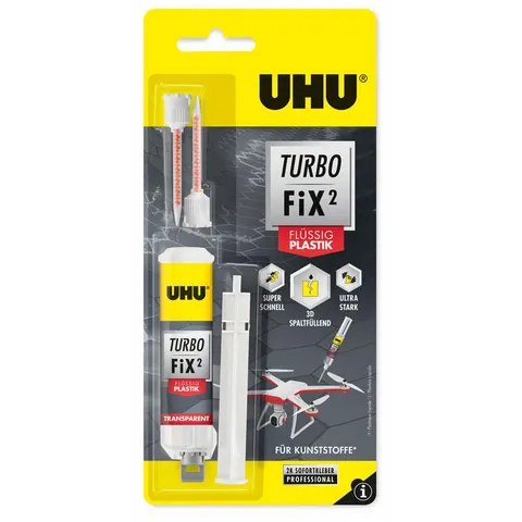 UHU 2 Komponenten-Kleber Turbo Fix Plastik 10,0 g – Bild 1