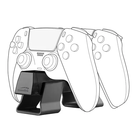 Speedlink TWINDOCK - Oplaadstation - PS5 - (USB-A naar USB-C/2 Controllers) – afbeelding 1