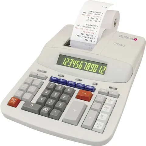 Olympia Tischrechner CPD 512 +Drucker weiss – Bild 1