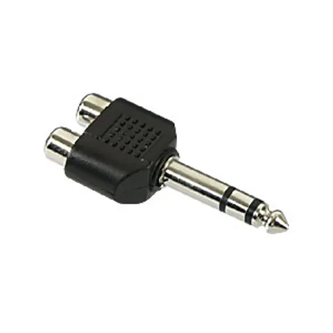 6,35mm Jack (m) - Tulp stereo (v) audio adapter – afbeelding 1