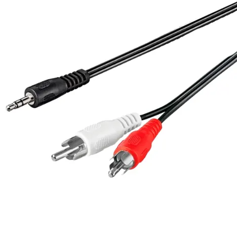Goobay AUX-adapter Audiokabel - 0 5 m – afbeelding 1