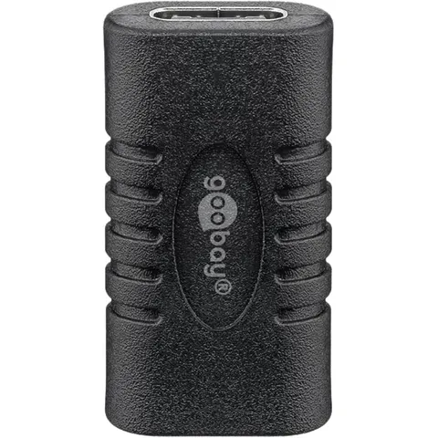 Goobay USB-C auf USB-C Adapter – Schwarz – Bild 1
