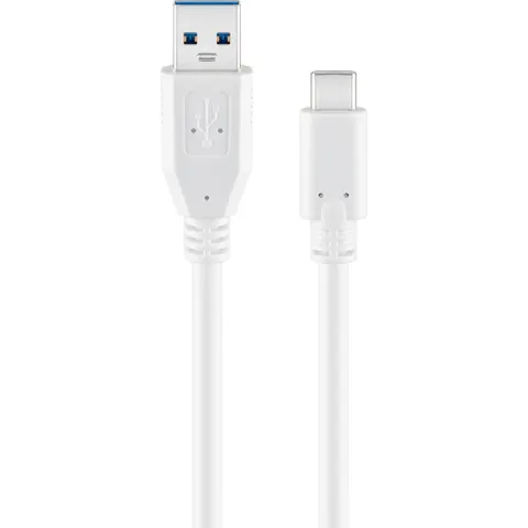 goobay Kabel 67188 1 m – Weiß – Bild 1