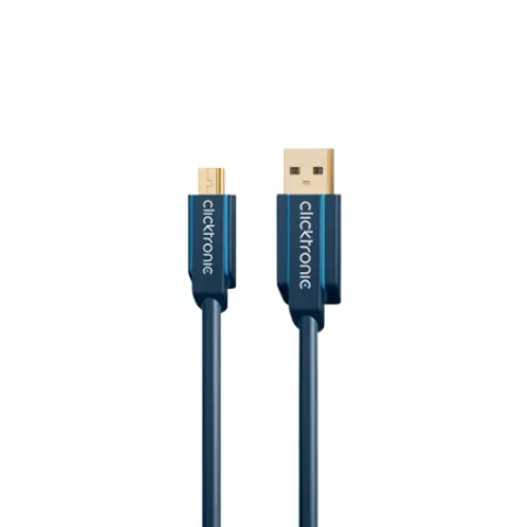 Clicktronic USB 2.0 naar USB-A Mini-B - 0 5 m – afbeelding 1