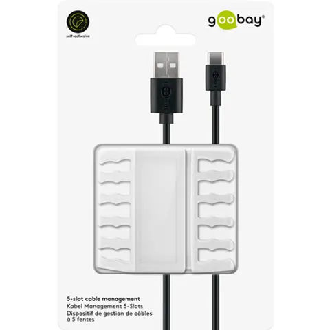 Goobay Kabelhouder - 2 stuks – afbeelding 1