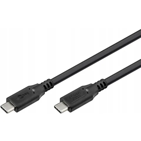 goobay USB4 Kabel 240W 1m schwarz – Bild 1