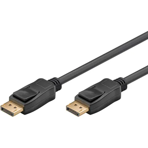 goobay DisplayPort 1.4 Kabel 1m schwarz – Bild 1