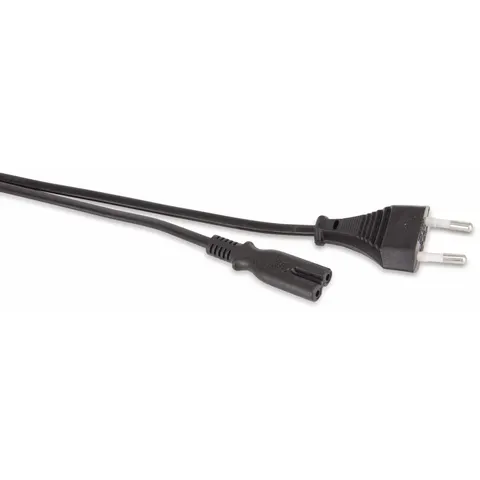 GOOBAY Euro-Netzkabel, 3 m, schwarz – Bild 1