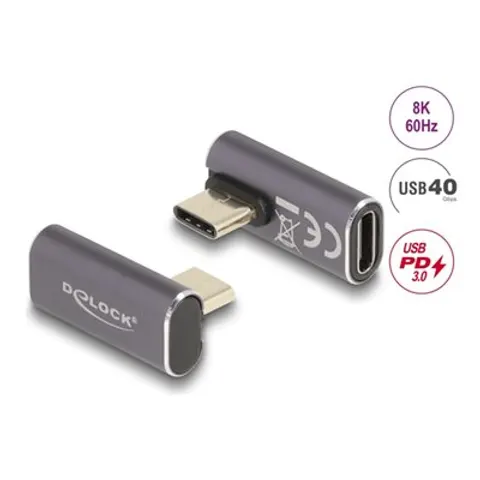 DELOCK USB Adapter 40 Gbps USB Type-C – Grau – Bild 1