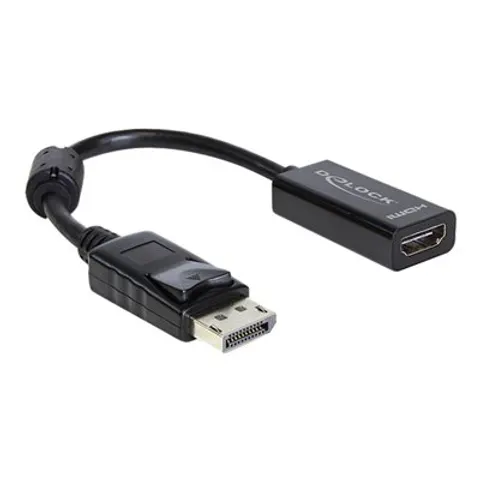 Delock Adapter DisplayPort / HDMI – Schwarz – Bild 1