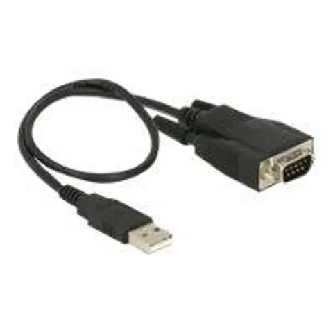 DELOCK Adapter USB Type-A -> Seriell RS232 DB9-St ESD 35cm – Bild 1