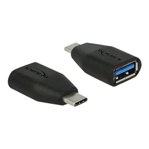 DeLOCK Adapter SuperSpeed USB-C zu USB-A – Schwarz – Bild 1