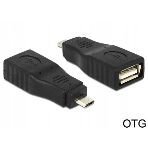 DELOCK USB Adapter A -> micro B Bu/St OTG – Bild 1