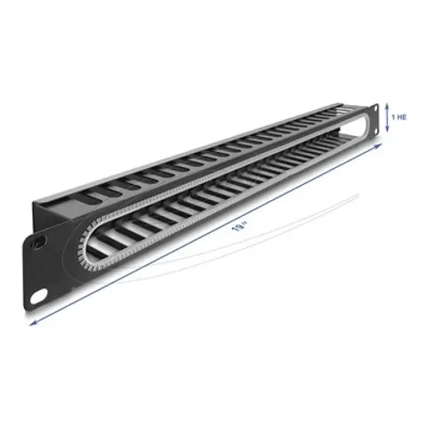 DELOCK 48,26cm 1 HE Kabelmanagement Rang – Bild 1