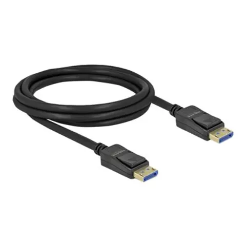 DELOCK DisplayPort 2 Kabel 10K 54Gbps 2m – Schwarz – Bild 1