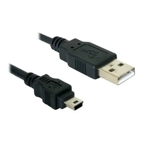 DELOCK USB Kabel A -> Mini-B St/St 1.50m sw – Bild 1