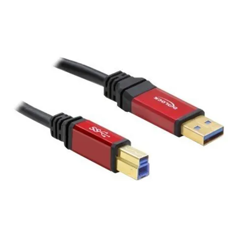 DELOCK USB3.0 Kabel A -> B St/St 3.00m Premium – Bild 1