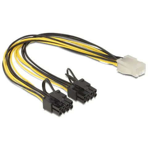DeLOCK PCI Express Stromkabel 30cm – Bild 1