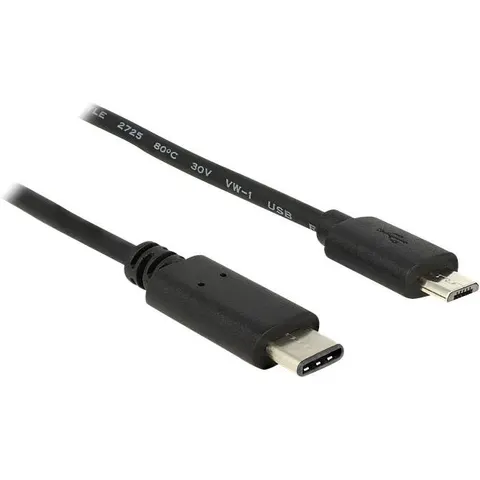 DeLock Kabel USB-C zu USB Micro-B 1m – Bild 1