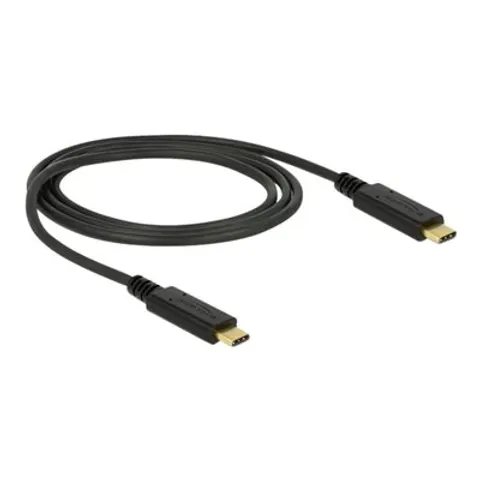 DELOCK USB 3.1 Gen 2 10 Gbps Kabel – Schwarz – Bild 1
