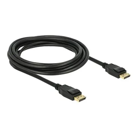 DELOCK Kabel DisplayPort 1.2 Stecker 3 m – Schwarz – Bild 1