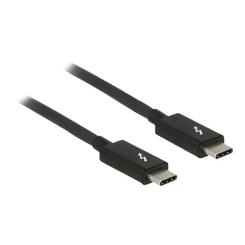 DeLOCK Kabel Thunderbolt 3 1m – Schwarz – Bild 1