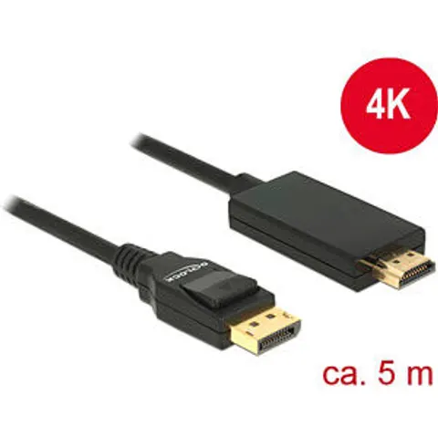 DELOCK Kabel Displayport 1.2 > HDMI-A 5m – Bild 1