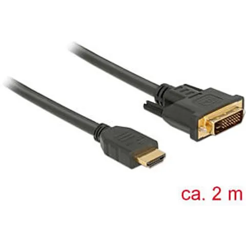 DeLOCK Kabel HDMI zu DVI 2m – Bild 1