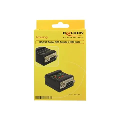 DELOCK RS-232 Tester DB9 -> DB9 Bu/St – Bild 1