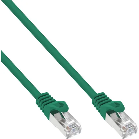 InLine® Patchkabel, SF/UTP, Cat.5e, groen, 5m – afbeelding 1