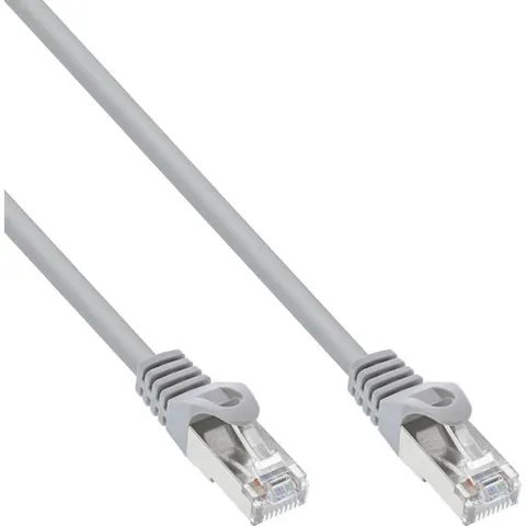 InLine® Patchkabel, F/UTP, Cat.5e, grijs, 0,5m – afbeelding 1