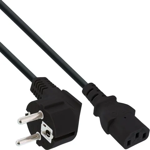 InLine 16655 electriciteitssnoer Zwart 5 m – afbeelding 1