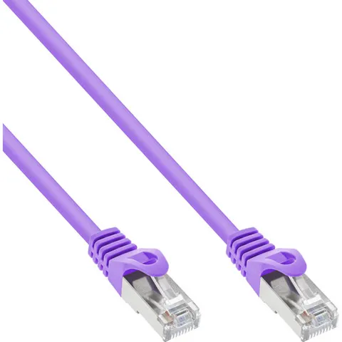 InLine® Patchkabel, SF/UTP, Cat.5e, violet, 10m – afbeelding 1