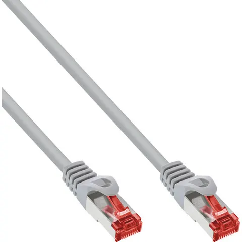 InLine S/FTP netwerkkabel grijs - CAT6 - 0,50 meter – afbeelding 1