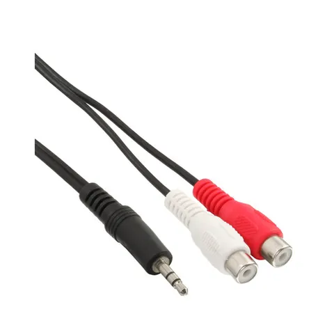 InLine 89941A audio kabel 0,2 m 3.5mm Zwart – afbeelding 1
