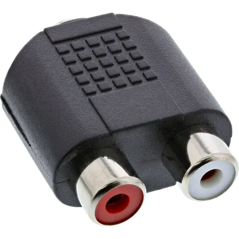Tulp (v) - 3,5mm Jack (v) stereo audio adapter – afbeelding 1