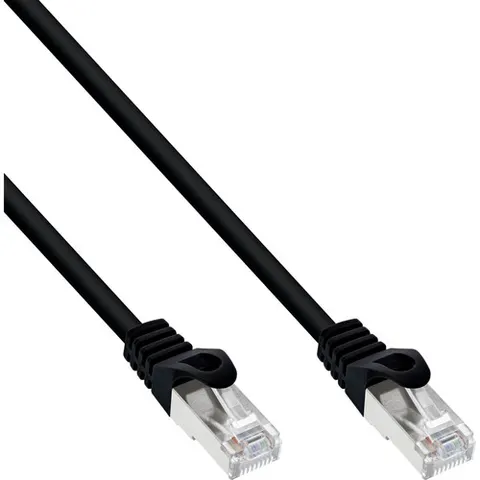 InLine® Patchkabel, F/UTP, Cat.5e, zwart, 10m – afbeelding 1